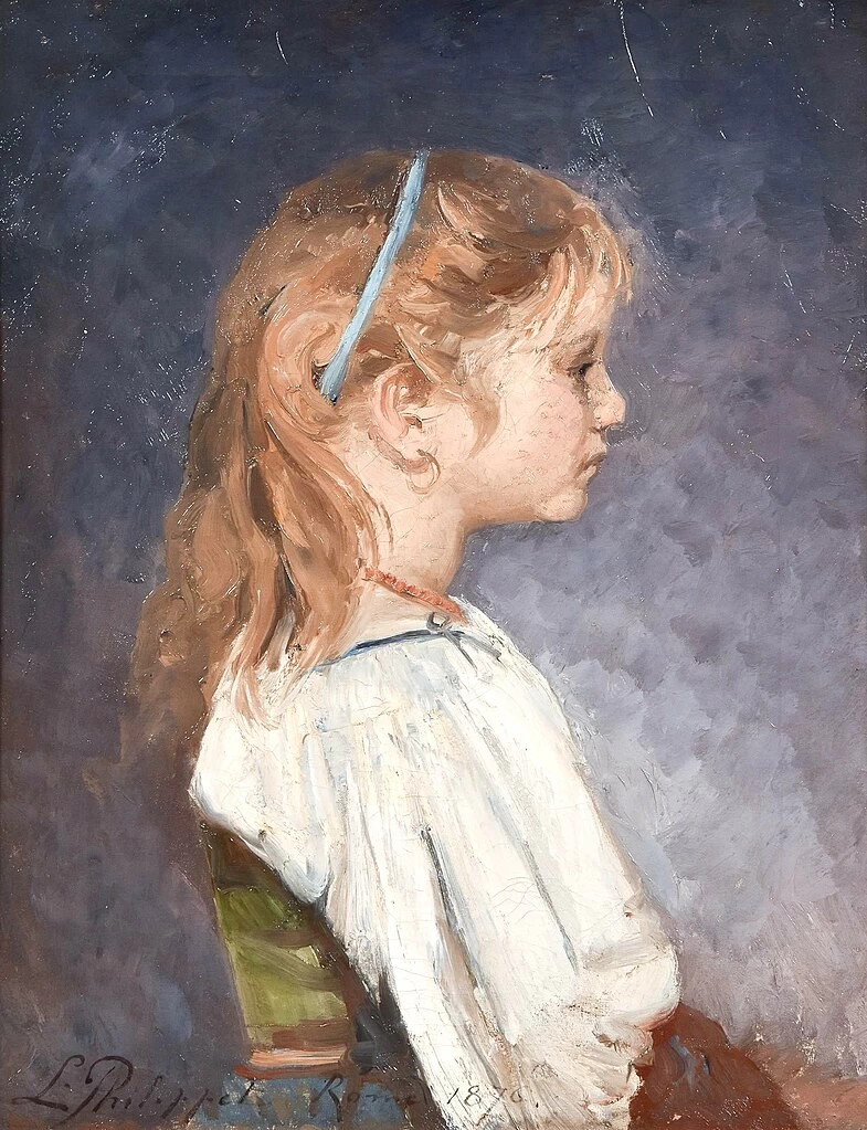 Ritratto di bambina di profilo (1876)